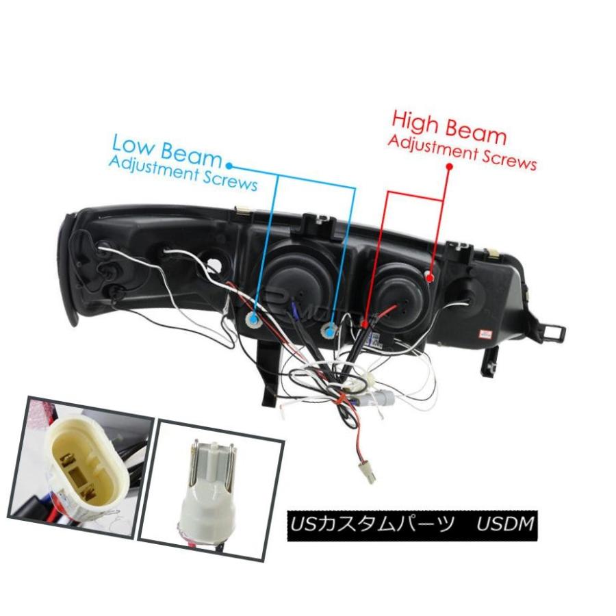 ヘッドライト 1998  -  2002年ホンダアコードプロジェクターヘッドライトクローム+ H1ハロゲン電球 For 1998-2002 Hondaの画像