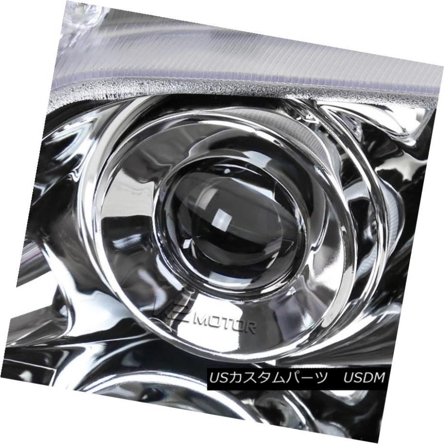 ヘッドライト 1998  -  2002年ホンダアコードプロジェクターヘッドライトクローム+ H1ハロゲン電球 For 1998-2002 Hondaの画像