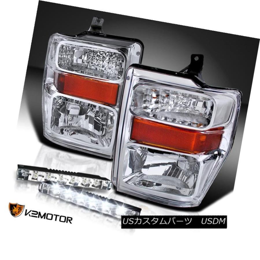 ヘッドライト 2008-2010 Ford F250 F350 F450 SuperDutyクロームヘッドライト+ 6-L