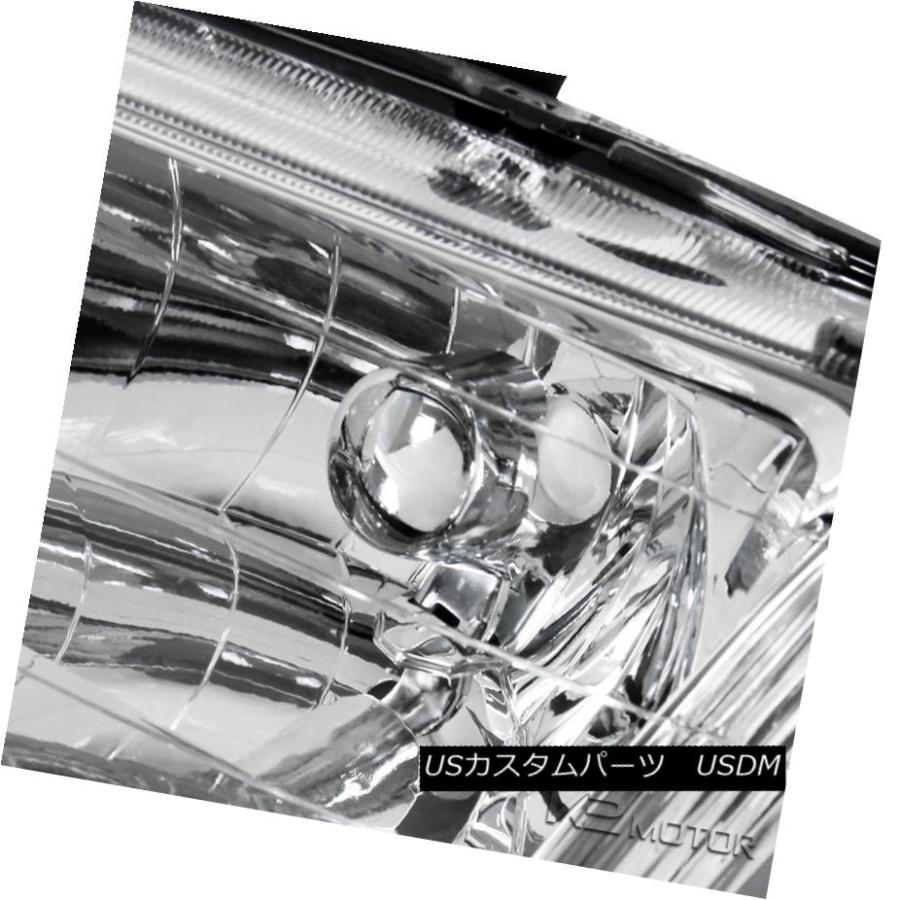 ヘッドライト 01-02 Accord 4Dr Sendaクリスタルクロームヘッドライト+イエローフォグランプ+スイッチ For 01-02 Accoの画像