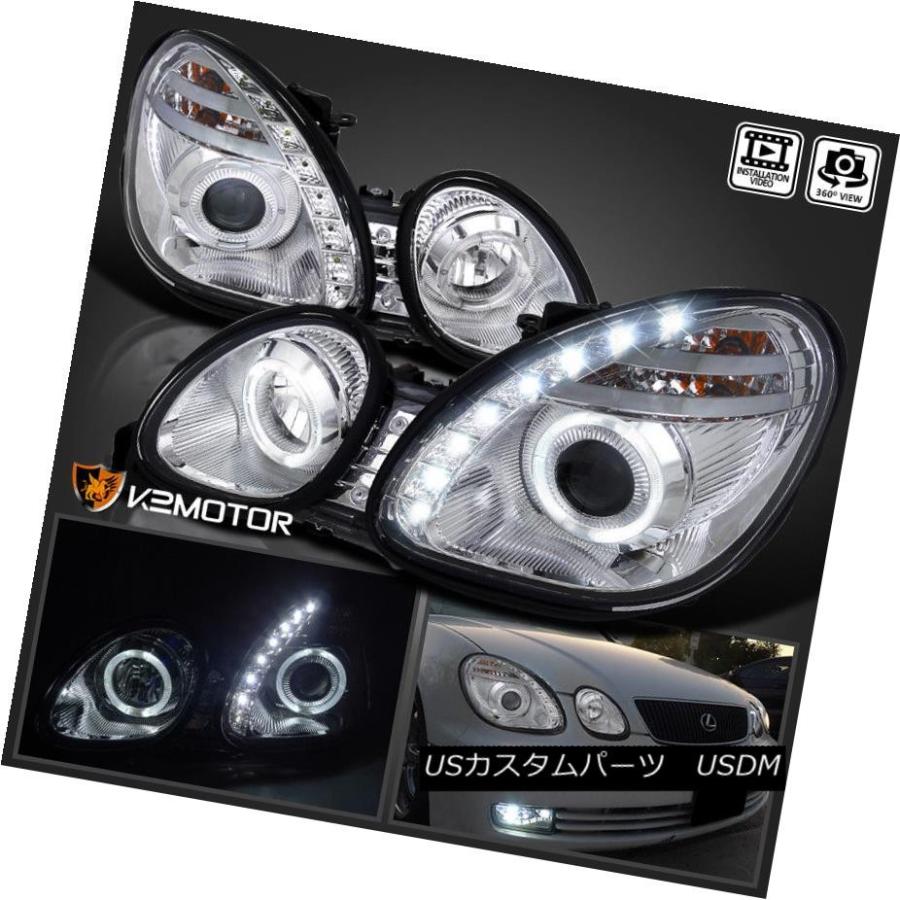 ヘッドライト 1998-2005 Lexus GS300 / GS400 SMD LED +ハロープロジェクターヘッドライト 1998-2005 Le