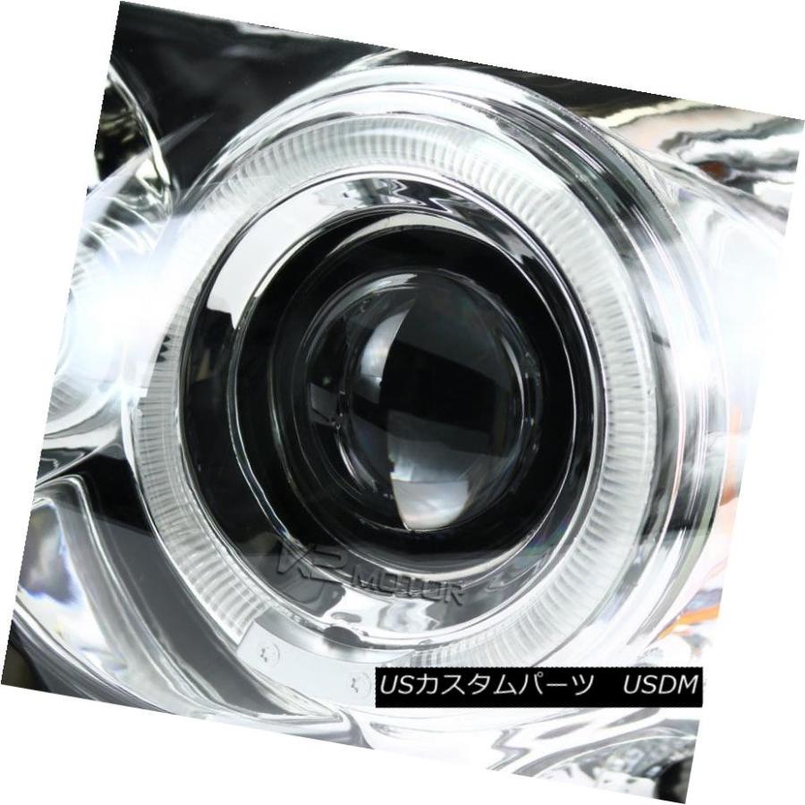 ヘッドライト 2004-2008 Ford F150 Halo LEDプロジェクターヘッドライトChrome Pair Left + Right 20の画像