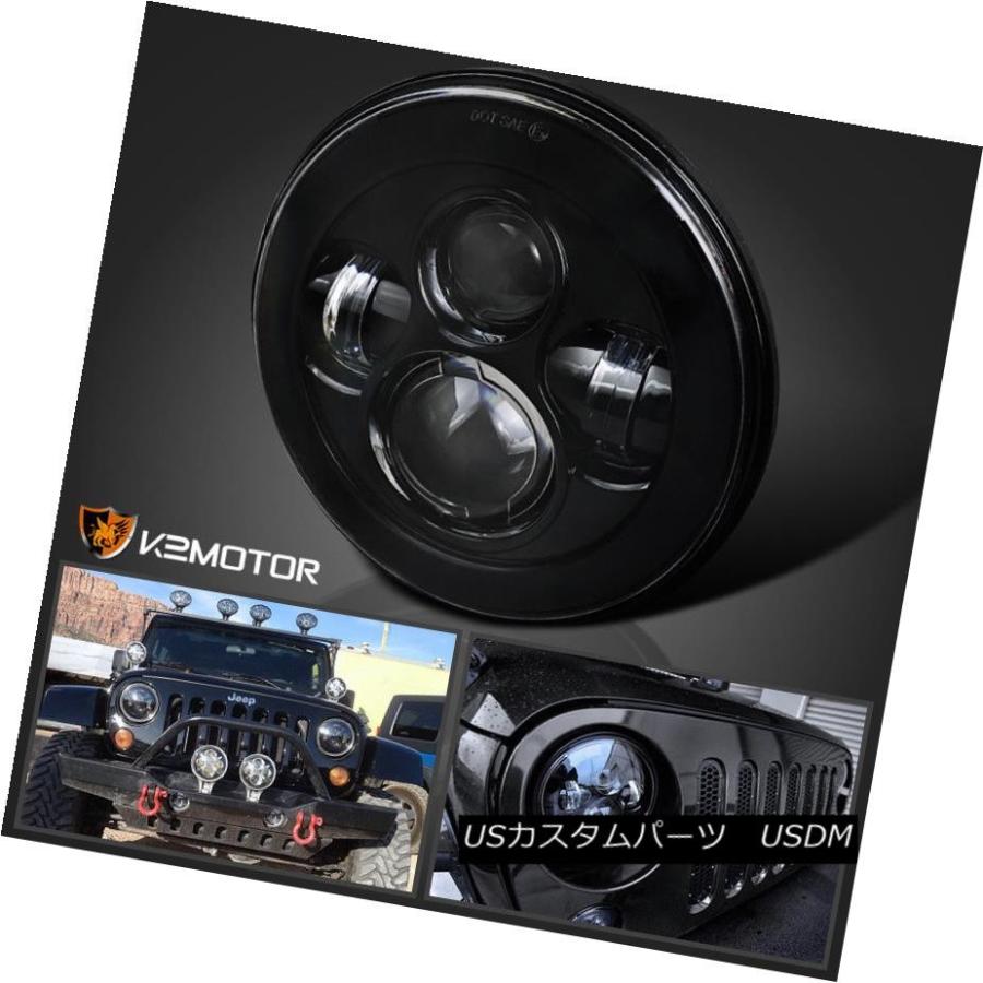 ヘッドライト ジープラングラーのための1PC 7 \"45WクリーLEDブラックプロジェクターヘッドライトTJ Land Rover 1PC 7\"" 45"