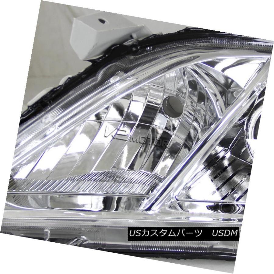 ヘッドライト 07-09カムリJDMクロームクリアプロジェクターヘッドライト+ LEDバンパーDRLフォグランプ For 07-09 Camry JDの画像