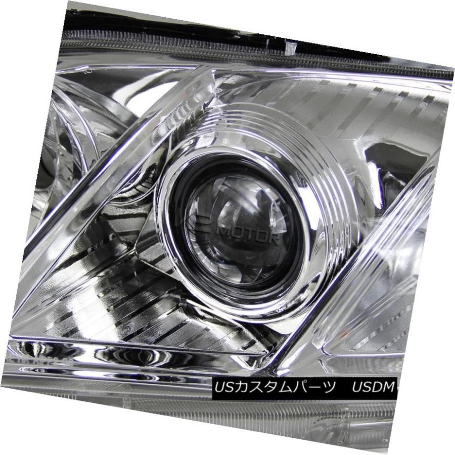 ヘッドライト 07-09カムリJDMクロームクリアプロジェクターヘッドライト+ LEDバンパーDRLフォグランプ For 07-09 Camry JDの画像