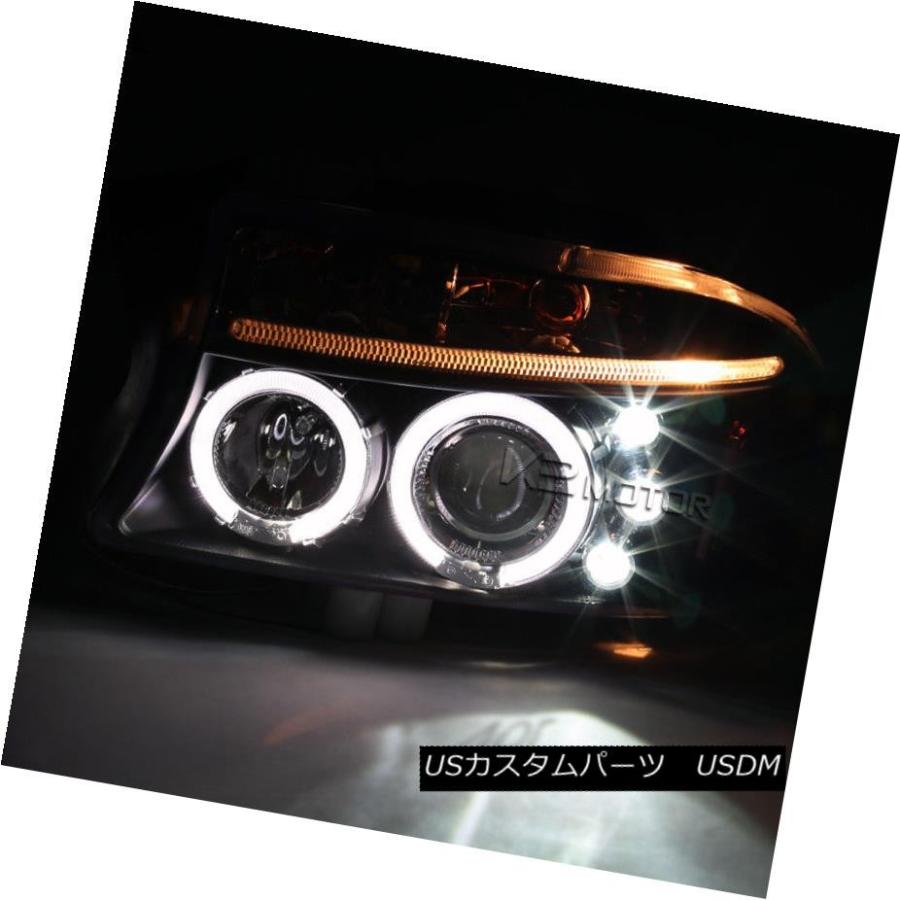 前照灯 1997?2004年ダコタLEDハロープロジェクターヘッドライトブラック+テールランプ有りの実 1997-2004 Dakota LED H