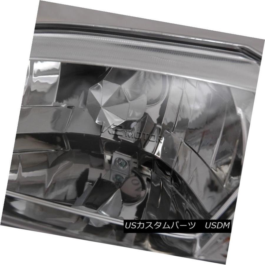 ヘッドライト 94-98フォードマスタングクロム2イン1クリスタルヘッドライトコーナーランプ+クリアフォグライト 94-98 Ford Mustangの画像