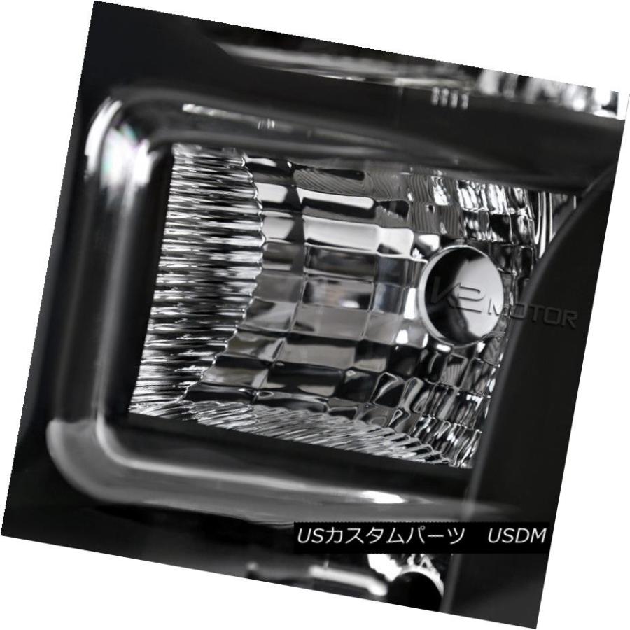 ヘッドライト ブラック2015-2017 F150 F-150交換用ヘッドライト+ Dar kスモークフルLEDテールラン_2