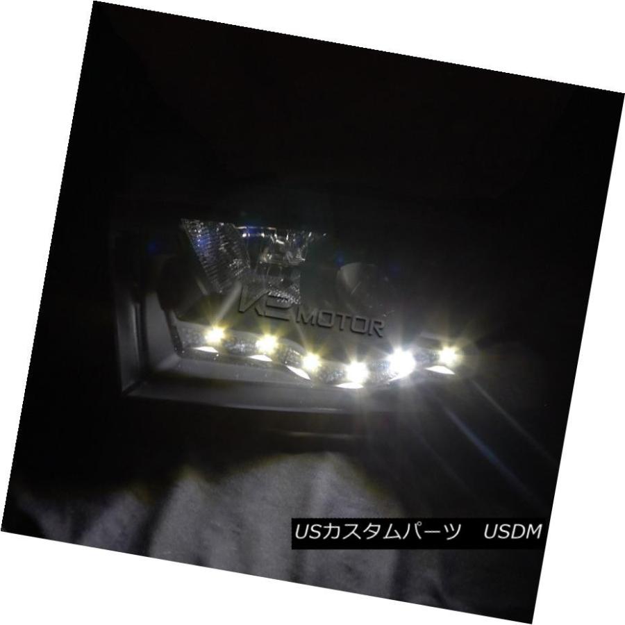 ヘッドライト フォード99-04 F250 SMD LED DRLプロジェクターヘッドライトヘッドランプブラックF350 F450 Ford 99-0の画像