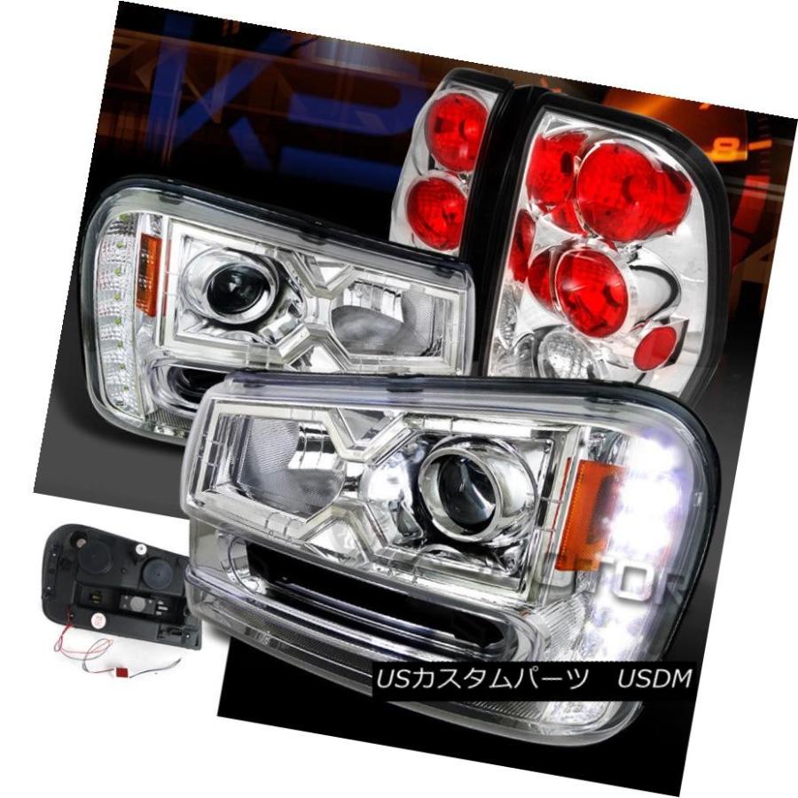 ヘッドライト 02-09 Chevy Trailblazer ChromeプロジェクターSMD LED DRLヘッドライト+ Cle  </