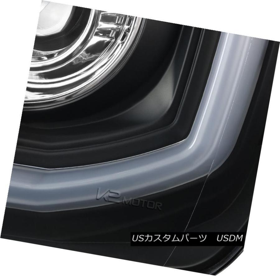 ヘッドライト 14-15 GMC Sierra 15-16 2500 / 3500HD LED DRL黒プロジェクターヘッドライト+ LEDフォグ 1_2