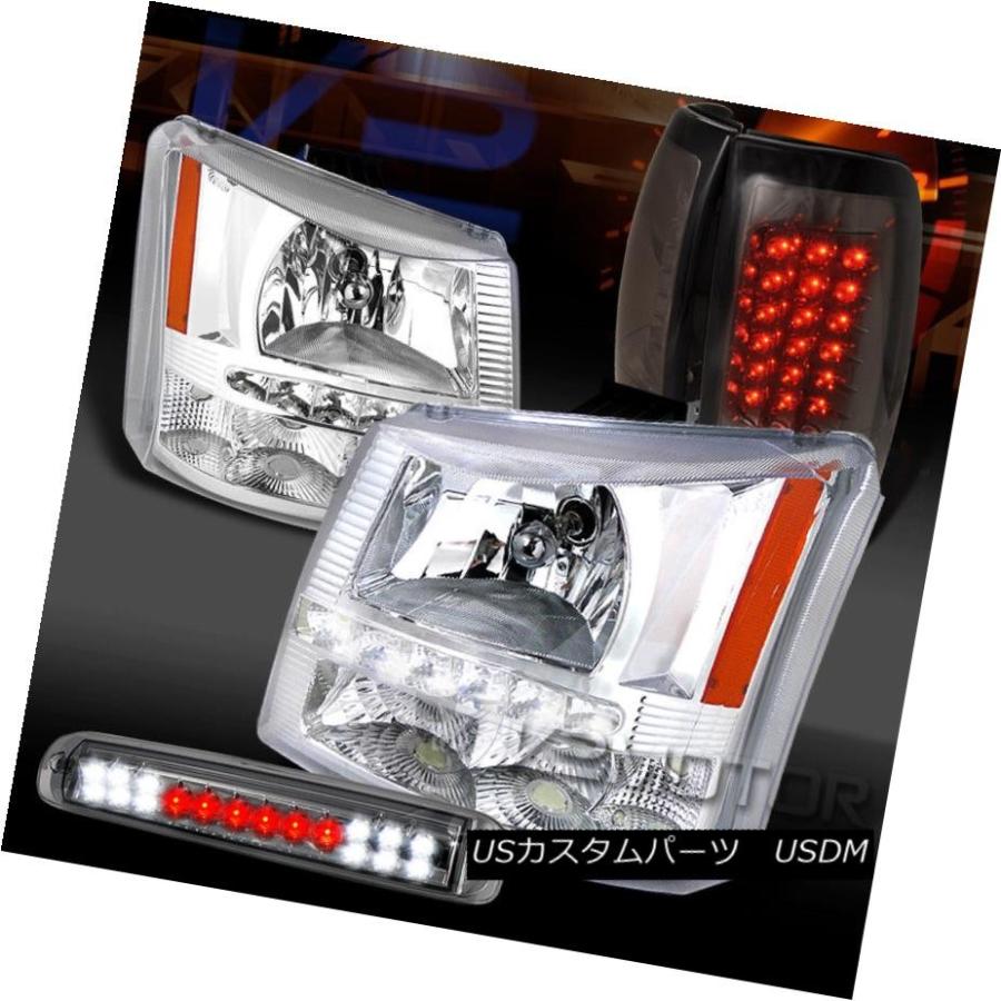 ヘッドライト 03-06 Silverado SMD DRLクリアヘッドライト+スモーク  ke LEDテールランプ+ LED