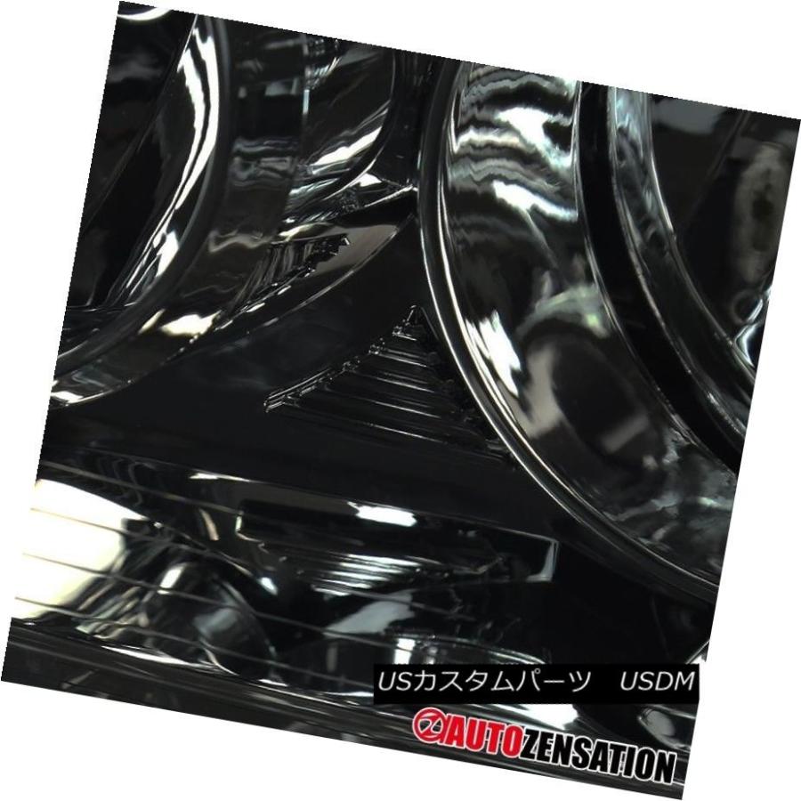 ヘッドライト 06-10ダッジチャージャーヘッドライトスモーク+コーナー信号ライト+ブラックLEDフォグDRLランプ 06-10 Dodge Charの画像