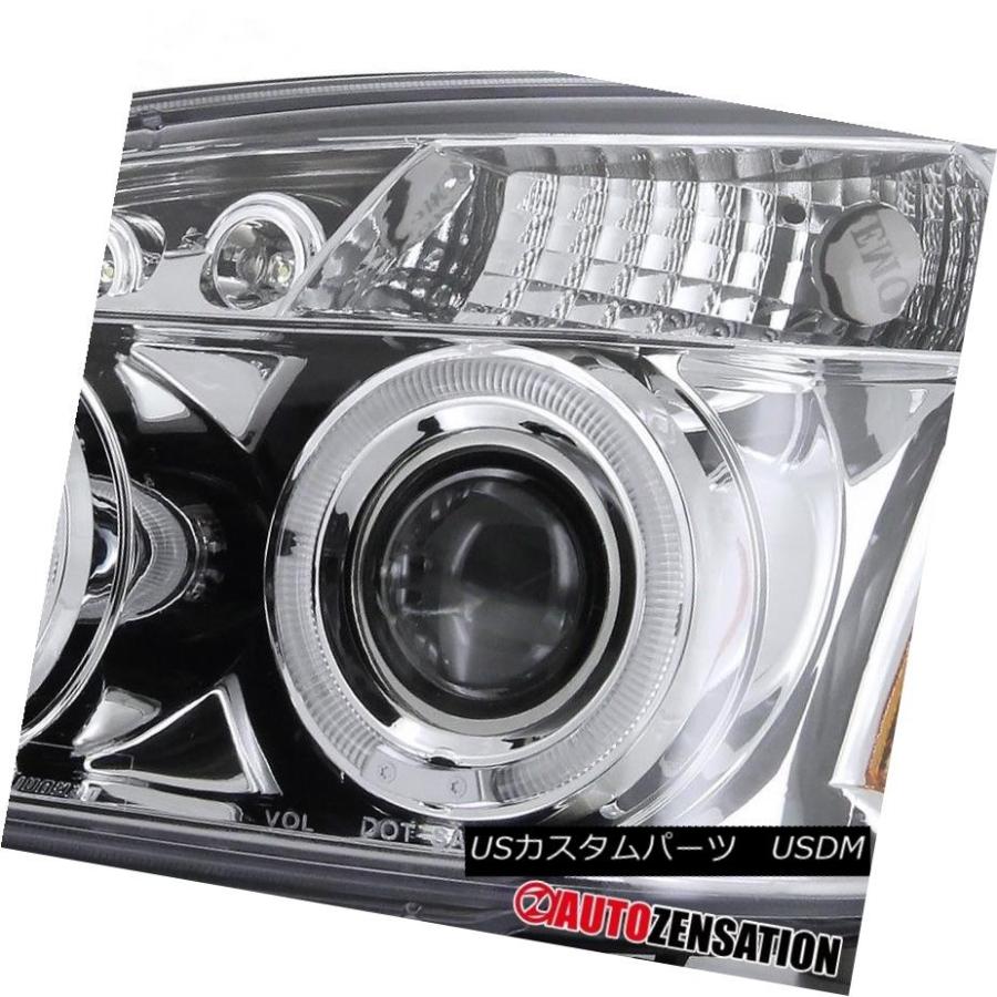 ヘッドライト 05-10 Cobalt 05-06 Pursuit / 07-09 G5 Chrome Halo LEDプロジェクターヘッドライト 0の画像