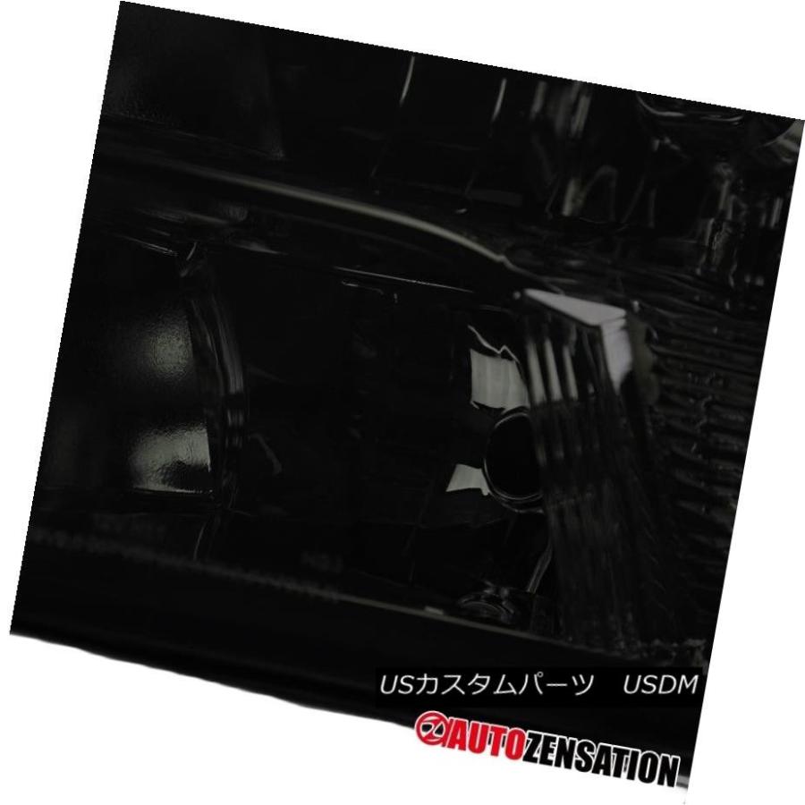 ヘッドライト 2009-2017 Dodge Ram 1500/2500/3500 Chrome Smokeユーロスタイルクワッドランプヘッドライトの画像