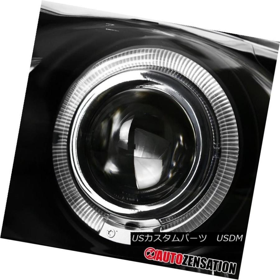 ヘッドライト 02-05 Dodge Ram 1500/2500/3500ピックアップブラックLED DRLハロープロジェクターヘッドライト 02-0の画像