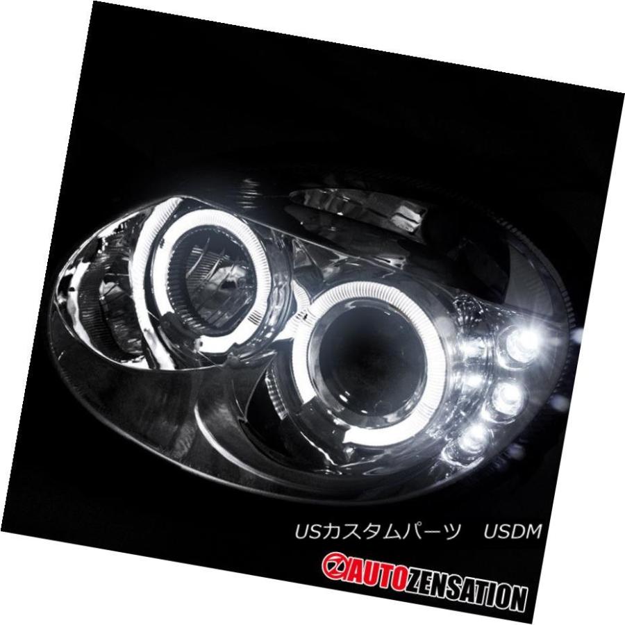 ヘッドライト 03-05 Dodge Neon Chrome LED DRLハロープロジェクターヘッドライト 03-05 Dodge Neon Chrの画像