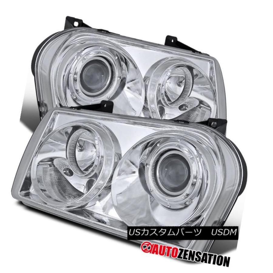 ヘッドライト 05-10クライスラー300ツーリングLXクロームクリアプロジェクターヘッドライト 05-10 Chrysler 300 Touring