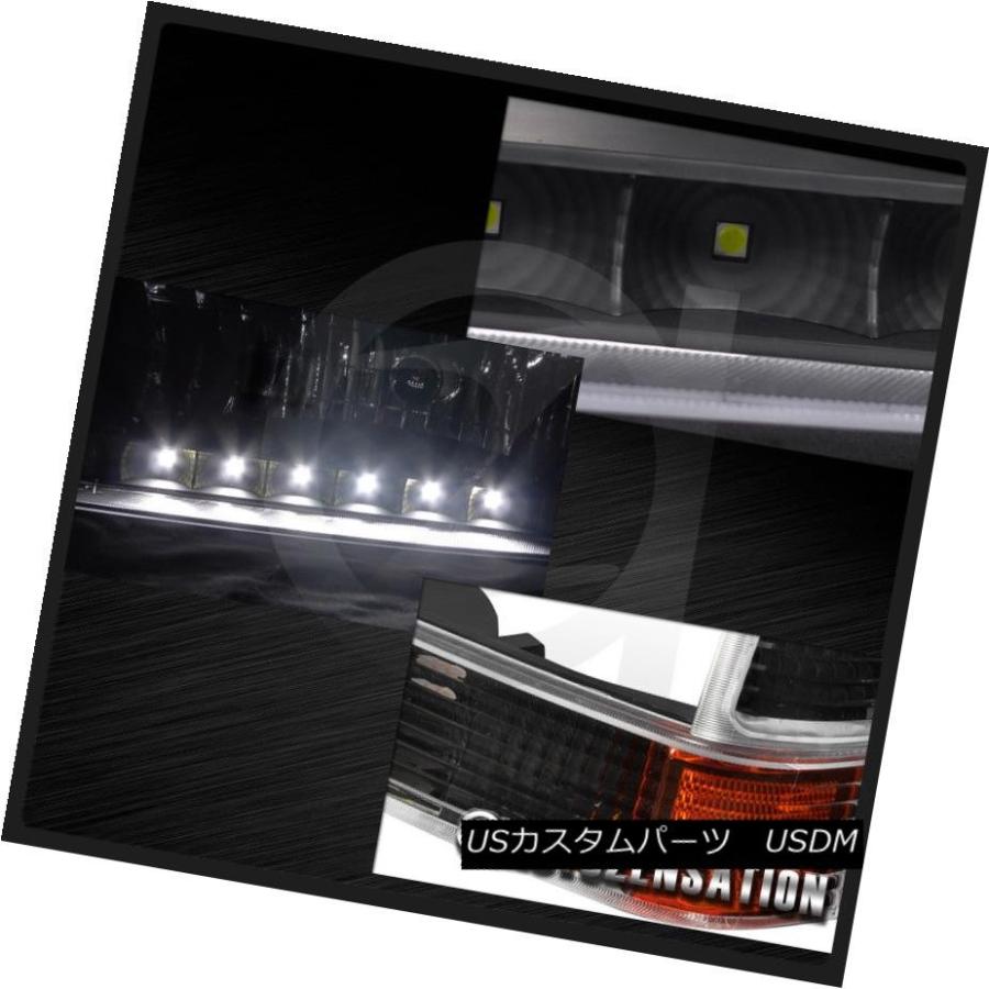 ヘッドライト 99-04 F250 F350 F450エクスカーションブラックSMD LEDヘッドライト+信号灯 99-04 F250 F350 F4の画像