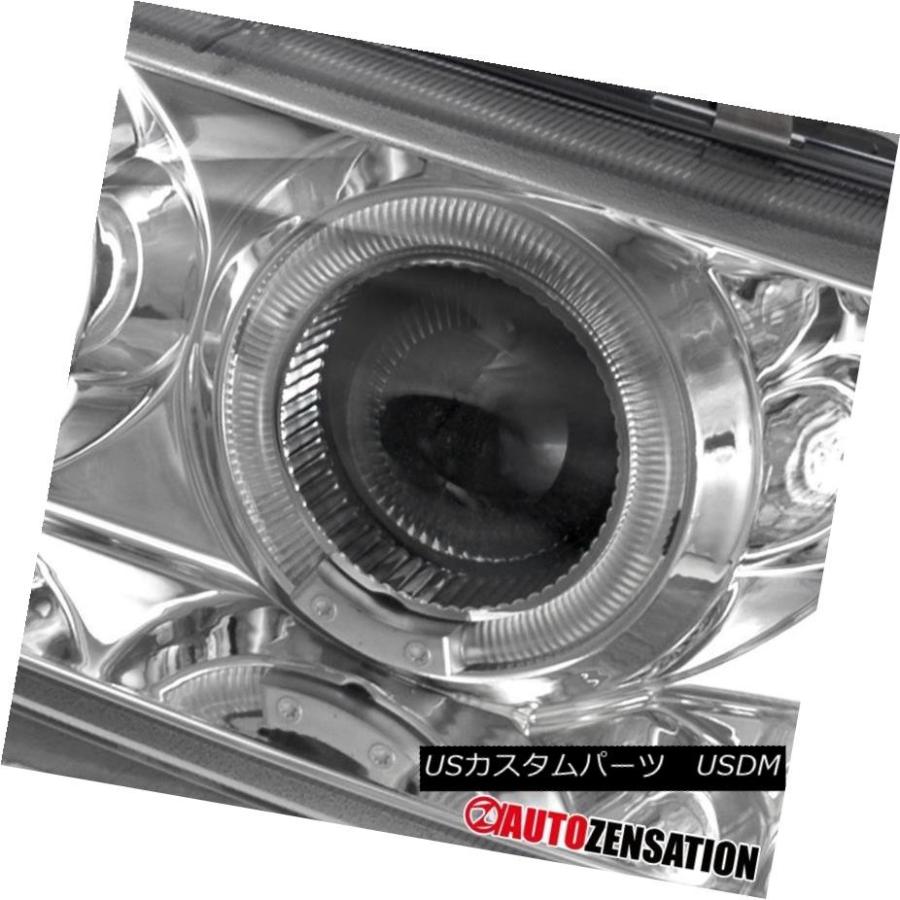 ヘッドライト 93-97トヨタカローラクロームLED DRLハロープロジェクターヘッドライト用 For 93-97 Toyota Corolla Chの画像