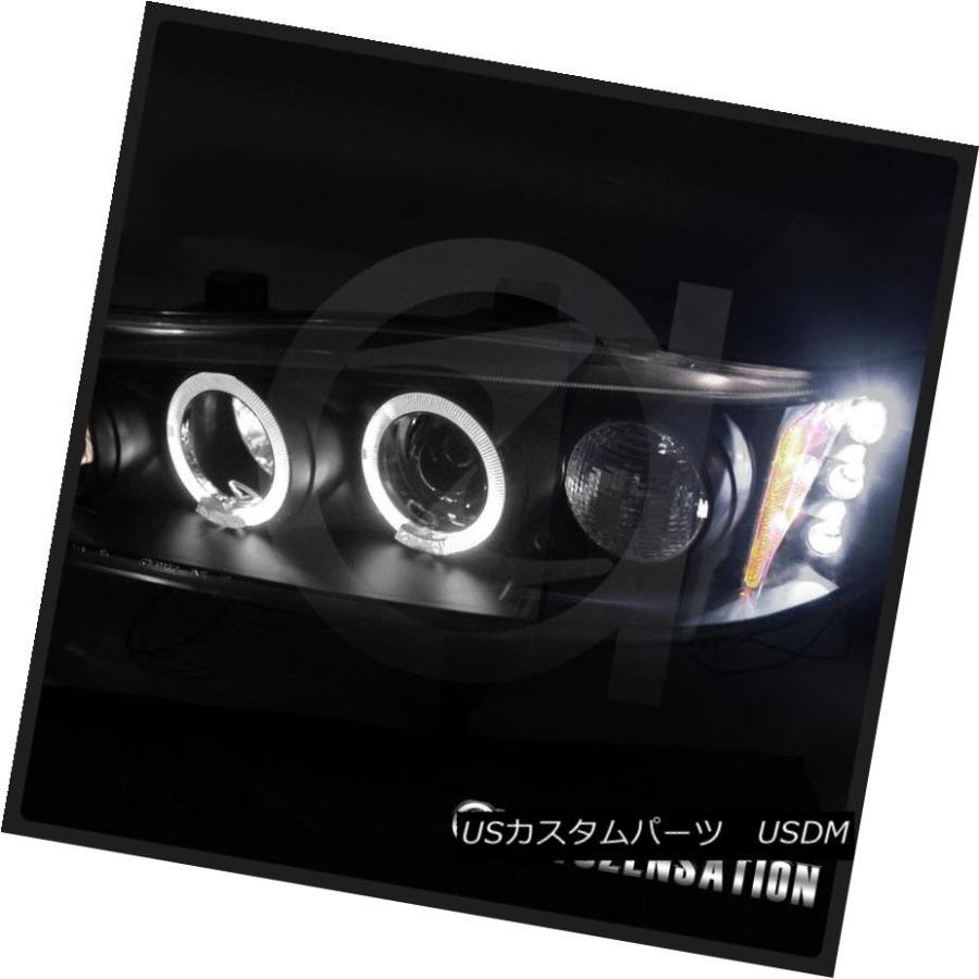 ヘッドライト 94-97 Accord 2 / 4DrブラックハロープロジェクターLEDヘッドライト+ 6-L   ED DRの画像