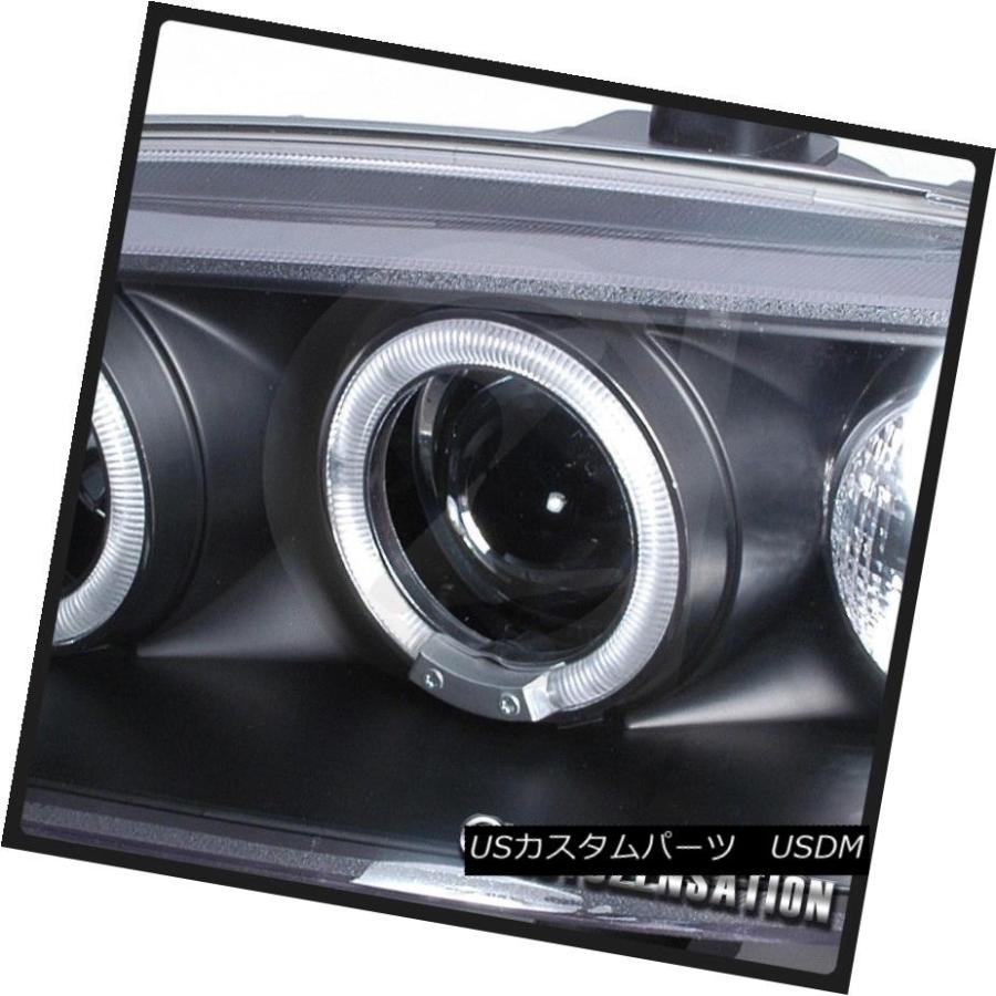 ヘッドライト 94-97 Accord 2 / 4DrブラックハロープロジェクターLEDヘッドライト+ 6-L   ED DRの画像