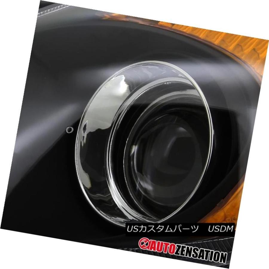 ヘッドライト クリスタルブラックプロジェクターヘッドライト+ Amb   er Reflector 02-05 Hyundaiの画像