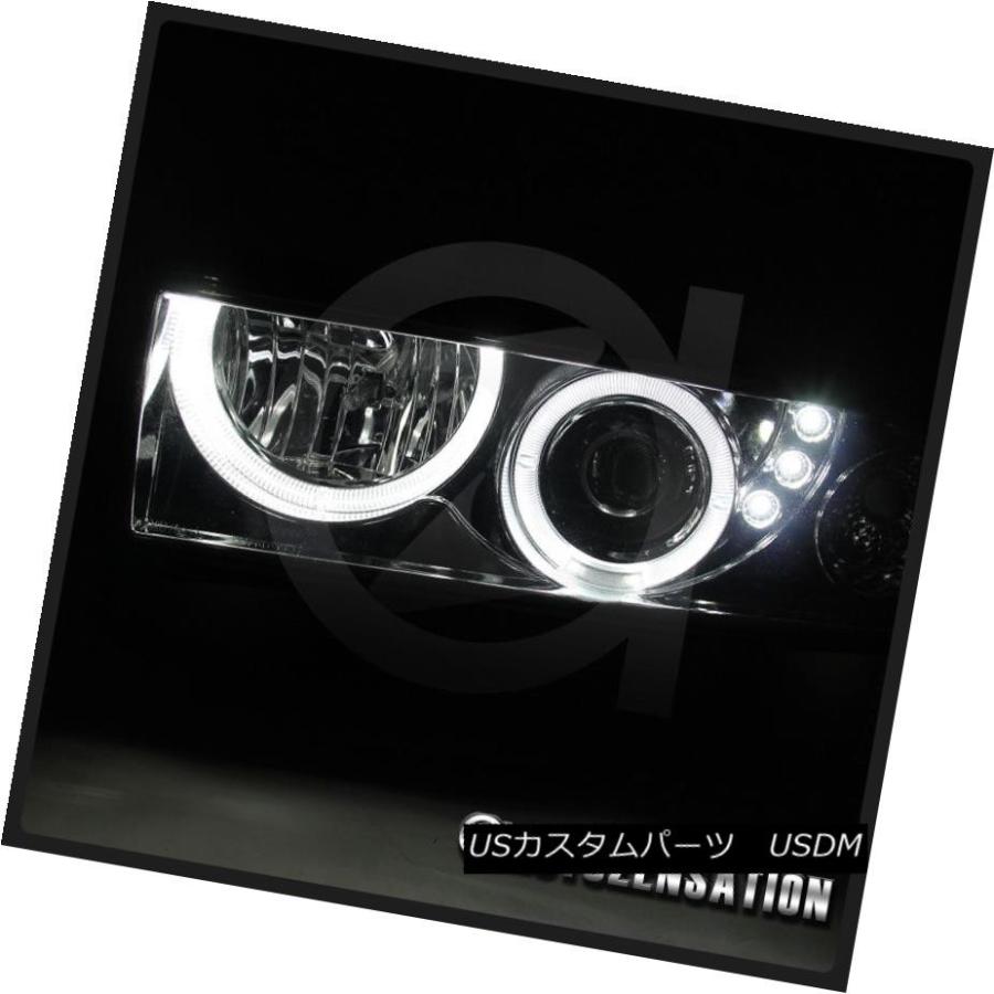 ヘッドライト シボレー98-04 S10 Blazer Smoke SMD LEDハロープロジェクターヘッドライト+ Amb  </ wbrの画像