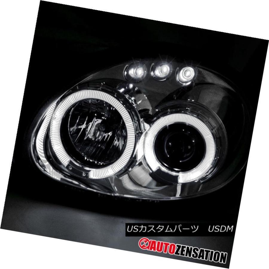 ヘッドライト 00-02 Dodge Neon Chrome LED DRLハロープロジェクターヘッドライトパーク信号 00-02 Dodge Neoの画像