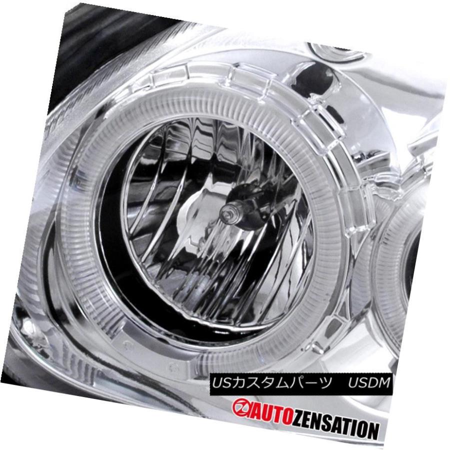 ヘッドライト 00-02 Dodge Neon Chrome LED DRLハロープロジェクターヘッドライトパーク信号 00-02 Dodge Neoの画像
