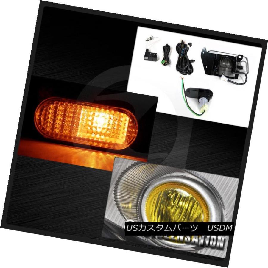 ヘッドライト Civic 2 / 3DRヘッドライト+ Ambe   rコーナーランプ+フラットサイドマーカー+イエローフォグの画像