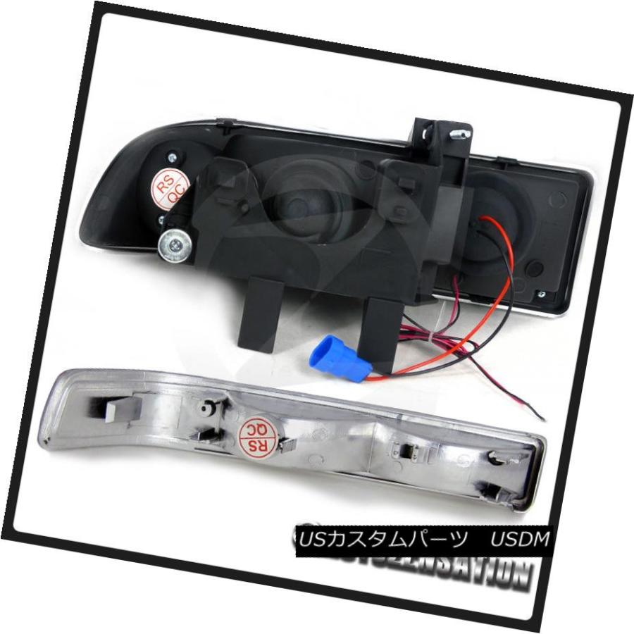 ヘッドライト 1998-2004 Chevy S10 BlazerクロムSMD LED DRLプロジェクターヘッドライト+バーン </ wbの画像