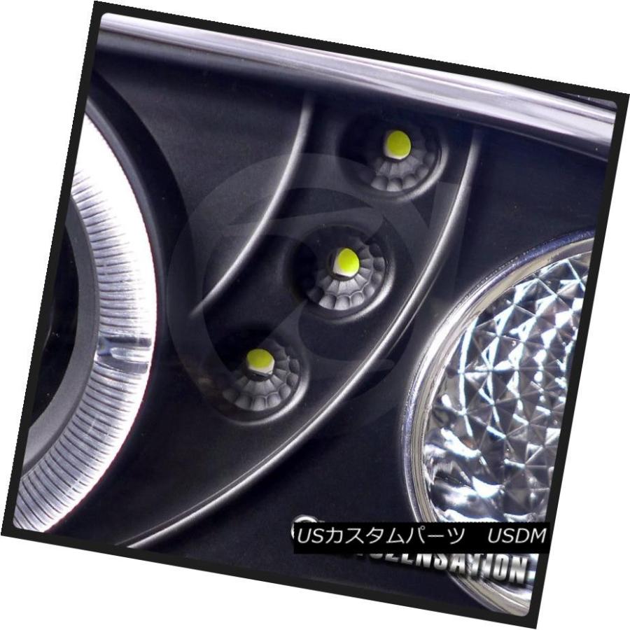 ヘッドライト 1998-2004 Chevy S10 Blazer黒色SMD LED DRLプロジェクターヘッドライト+バーン </ wbrの画像