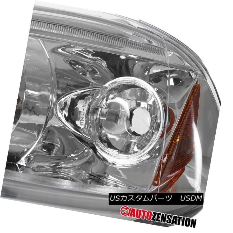 ヘッドライト フィット96-98ホンダシビッククロームLED DRLハロープロジェクターヘッドライト Fit 96-98 Honda Civic Chの画像