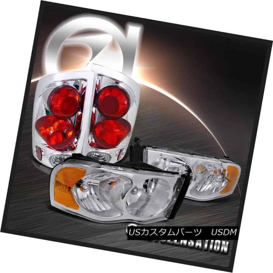 前照灯 02-05 Ram 1500 2500 3500クロームクリスタルヘッドライト+ 3D Altezza尾っぽ照明ランプ 02-05 Ram ライト、レンズ-その他ライト