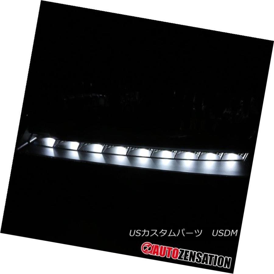 ヘッドライト 2000-2005シボレーインパラLED DRLヘッドライトブラッククリアペア左+右 2000-2005 Chevy Impala LEの画像