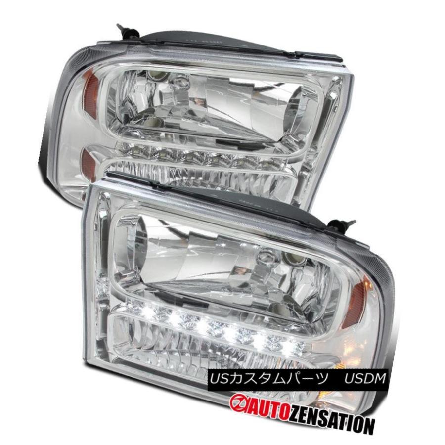 前照灯 Ford 99-04 F250 F350 Superduty 00-04エクスカーションクリアLED 1パソコン表現スタイル前照灯 For その他ライト-ライト、レンズ-自動車
