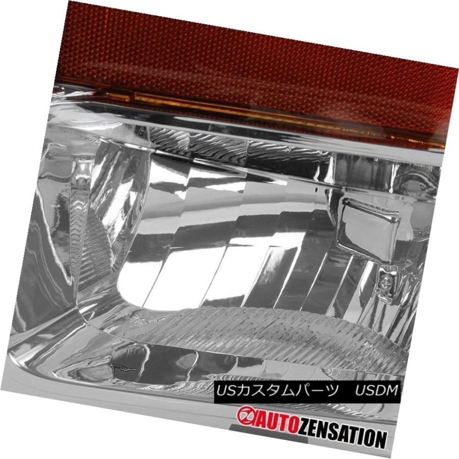 ヘッドライト 2008-2010スーパーデューティF250 F350 F450クロームヘッドライト+ 6 LEDバンパーフォグDRL 2008-201の画像