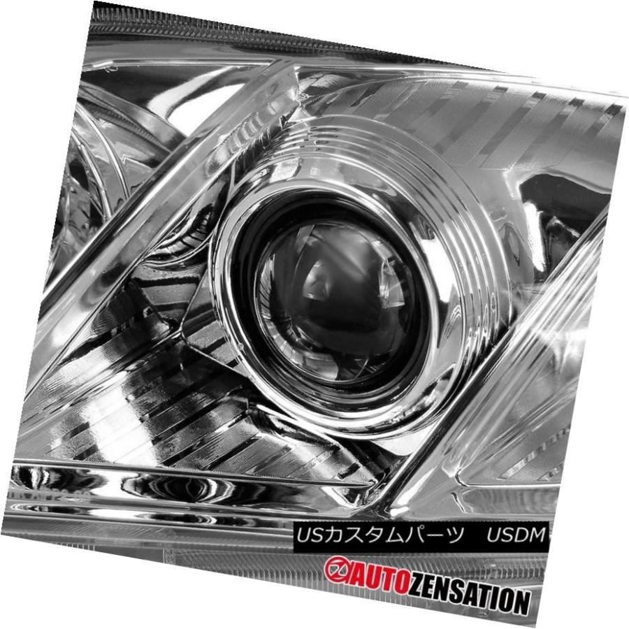 ヘッドライト トヨタ07-09カムリクロームクリアJDMクリスタルアンバープロジェクターヘッドライトペア For Toyota 07-09 Camryの画像