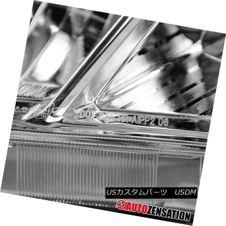 ヘッドライト トヨタ07-09カムリクロームクリアJDMクリスタルアンバープロジェクターヘッドライトペア For Toyota 07-09 Camryの画像