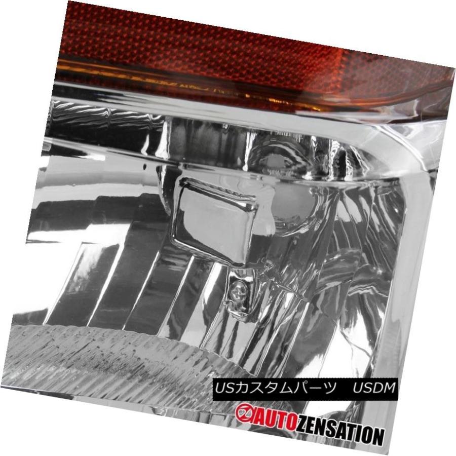 ヘッドライト 2008年 -  2010年フォードF250 F350 F450スーパーデューティークロームクリアヘッドライト+アンバー </の画像