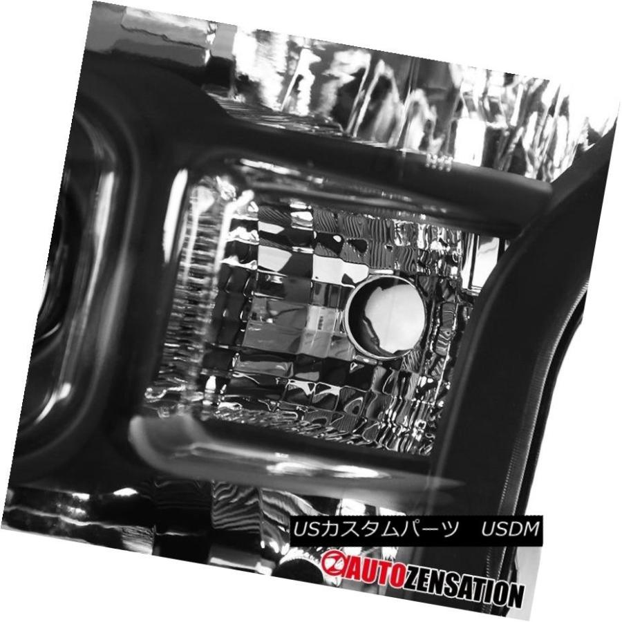 ヘッドライト フォード15-17 F150トラックブラックヘッドライト+ LED光沢のあるブラックテールランプの交換 Ford 15-17 F150_1