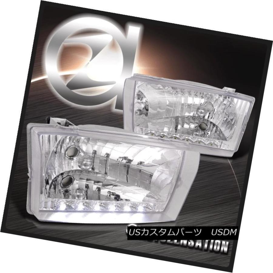 ヘッドライト 99-04 F250 / 350/450/5   50 00-04エクスカーションクリスタルクロムSMD DRL