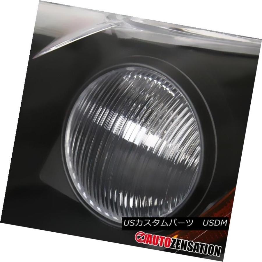 ヘッドライト 07-09トヨタカムリJDMクリスタルブラックアンバープロジェクターヘッドライトヘッドランプ For 07-09 Toyota Camrの画像