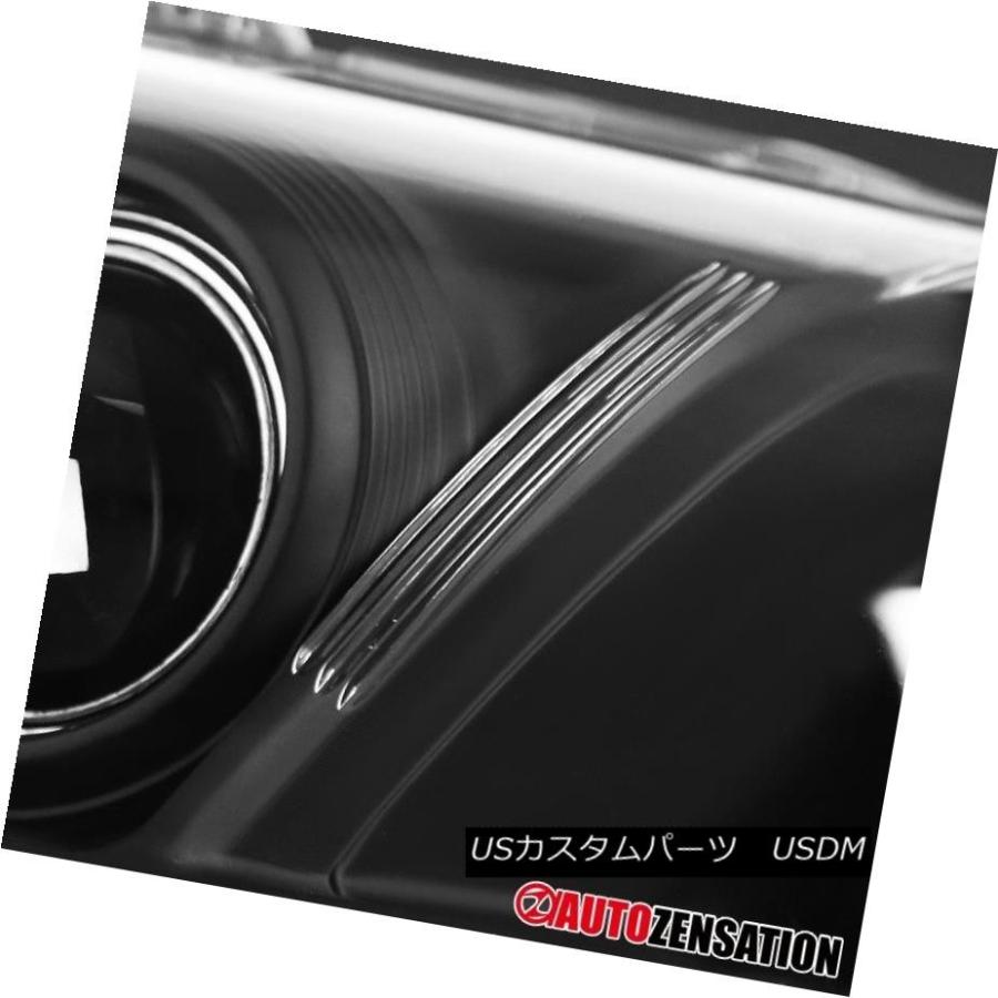 ヘッドライト 07-09トヨタカムリJDMクリスタルブラックアンバープロジェクターヘッドライトヘッドランプ For 07-09 Toyota Camrの画像