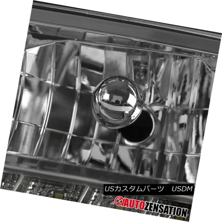 ヘッドライト 2000-2005シボレーインパラLED DRLヘッドライトクロームクリアペア左+右 2000-2005 Chevy Impala LEの画像