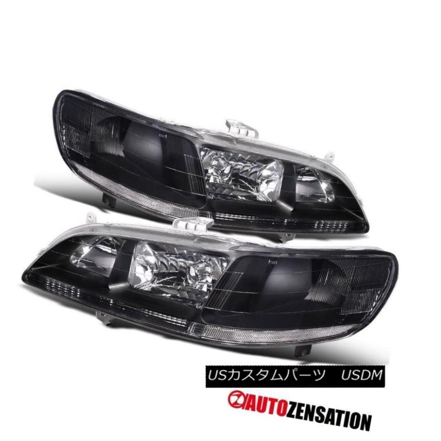 前照灯 相応う98-02ホンダ調和2Dr 4Drブラックダイヤモンドヘッドライトクリアリフレクター Fit 98-02 Honda Acc 車、バイク、自転車-ライト、レンズ-自動車