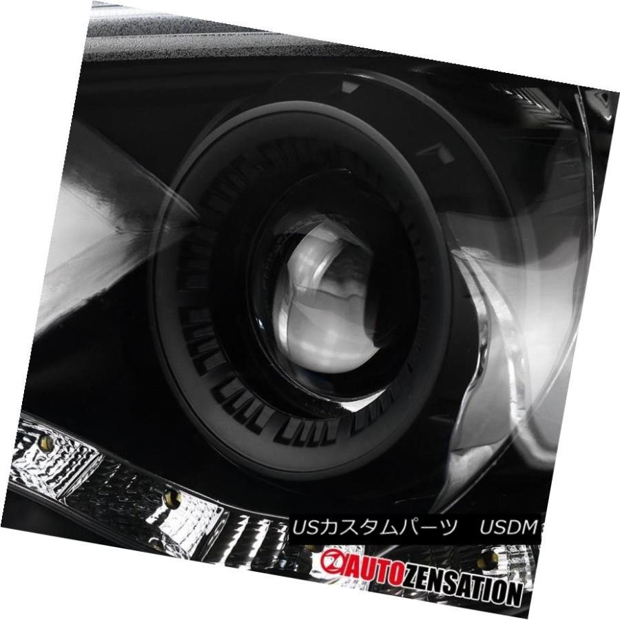ヘッドライト 06-07用スバルインプレッサWRX R8 LED DRLプロジェクターブラックヘッドライトランプ For 06-07 Subaru Iの画像