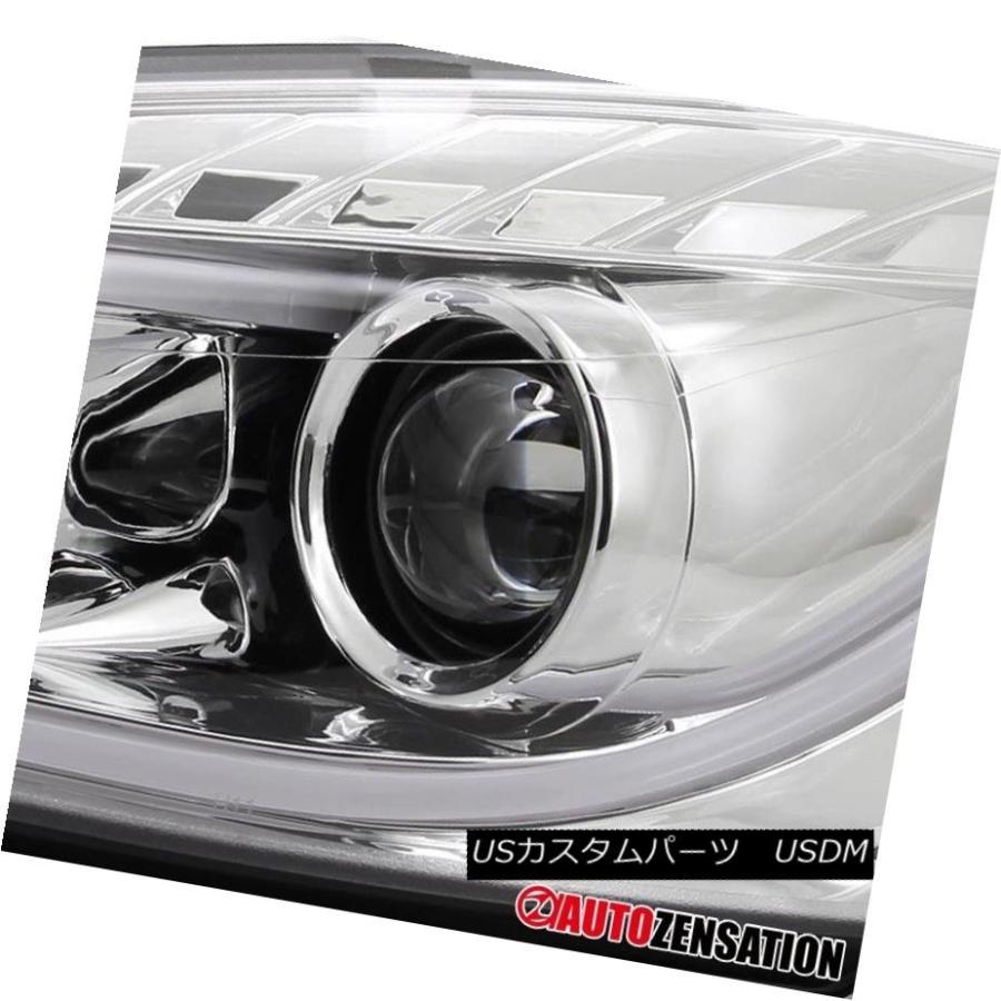 ヘッドライト 06-13インパラモンテカルロクロームDRLデイタイムランニングLEDプロジェクターヘッドライト 06-13 Impala Monteの画像