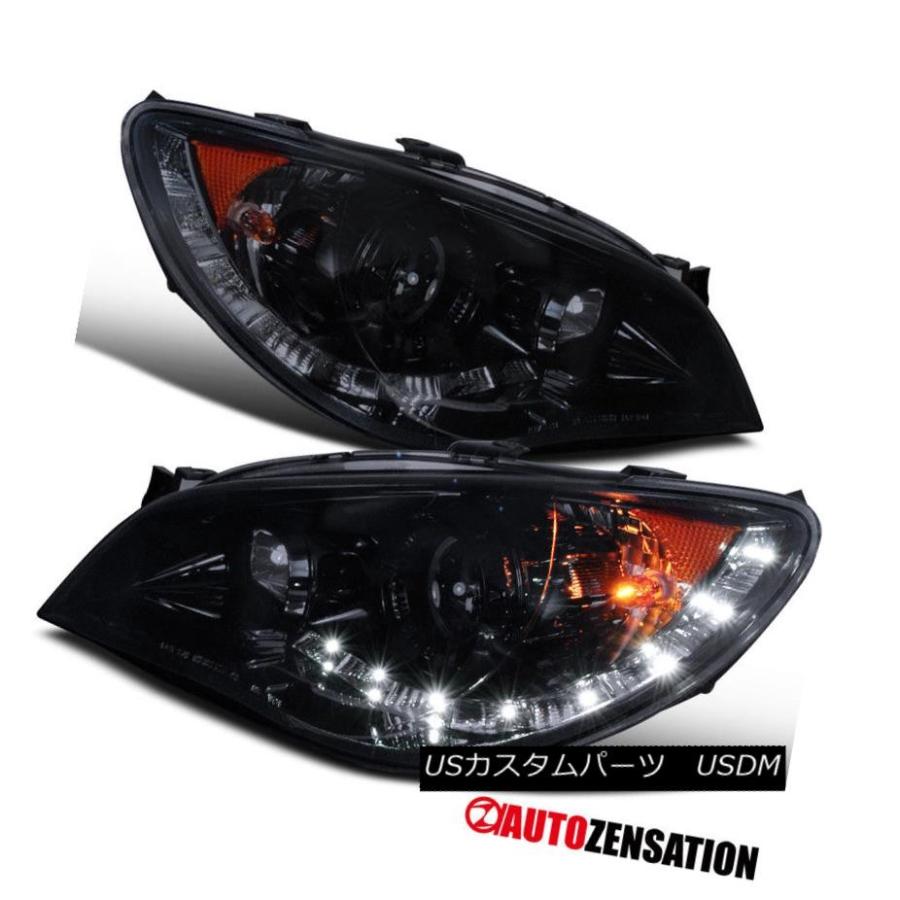 ヘッドライト 06-07スバルインプレッサWRXグロッシーブラックR8 LED DRLプロジェクターヘッドライト用 For 06-07 Subaru